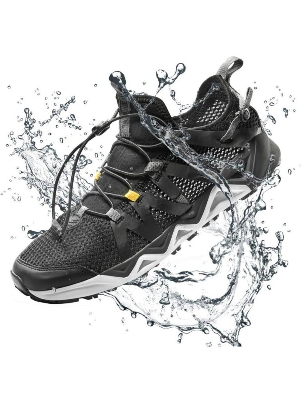 Men's Quick Dry Aqua Hiking Shoes, Slip-Resistant, Size 11, Water Sports